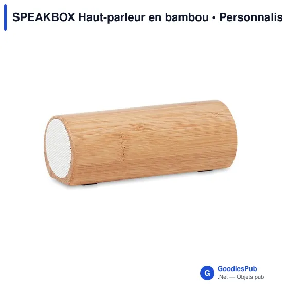 SPEAKBOX Haut-parleur en bambou - Image 1