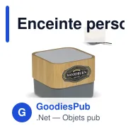 Enceinte personnalisable carrée en bambou 3 W avec logo - Square - Miniature 1