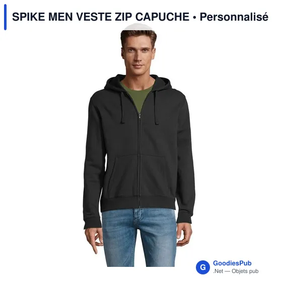 SPIKE MEN VESTE ZIP CAPUCHE - Image 10