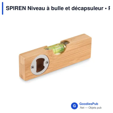 SPIREN Niveau à bulle et décapsuleur
