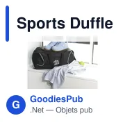 Sac de sport personnalisable avec logo - Sports Duffle - Miniature 2