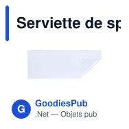 Serviette de sport personnalisable avec logo - SportsTowel - Miniature 1