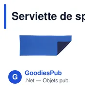 Serviette de sport personnalisable avec logo - SportsTowel - Miniature 4