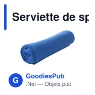 Serviette de sport personnalisable avec logo - SportsTowel - Miniature 5