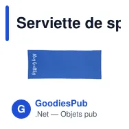 Serviette de sport personnalisable avec logo - SportsTowel - Miniature 6