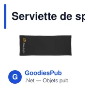 Serviette de sport personnalisable avec logo - SportsTowel - Miniature 8
