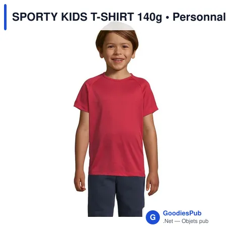 SPORTY KIDS T-SHIRT 140g