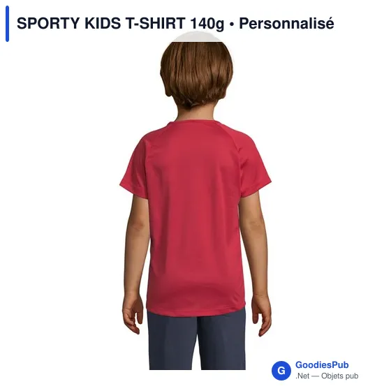 SPORTY KIDS T-SHIRT 140g - Image 2