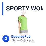 SPORTY WOMEN T-SHIRT 140g - Miniature 3