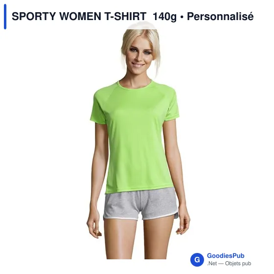 SPORTY WOMEN T-SHIRT  140g - Image 10