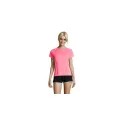 Variante rose fluo - SPORTY WOMEN T-SHIRT  140g