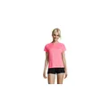 Variante rose fluo - SPORTY WOMEN T-SHIRT  140g