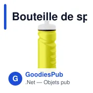 Bouteille de sport personnalisable 500ml avec logo - SPOT FRESH - Miniature 1