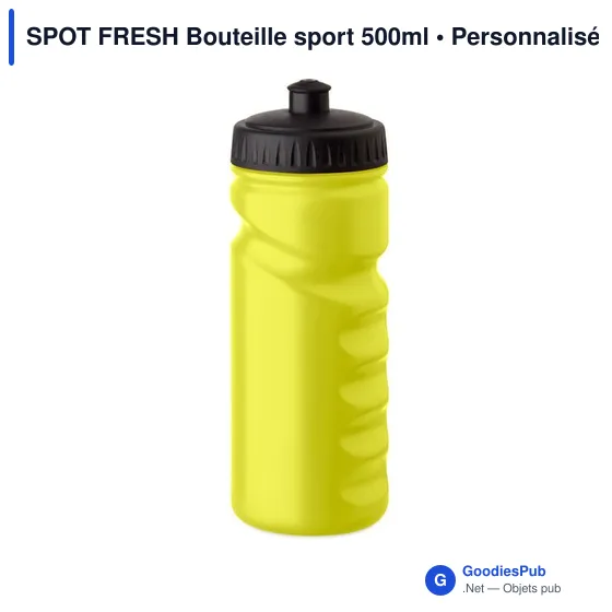 Bouteille de sport personnalisable 500ml avec logo - SPOT FRESH - Image 1