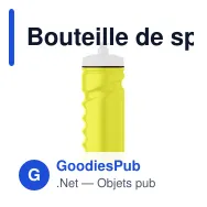Bouteille de sport personnalisable 500ml avec logo - SPOT FRESH - Miniature 2