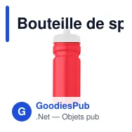 Bouteille de sport personnalisable 500ml avec logo - SPOT FRESH - Miniature 11