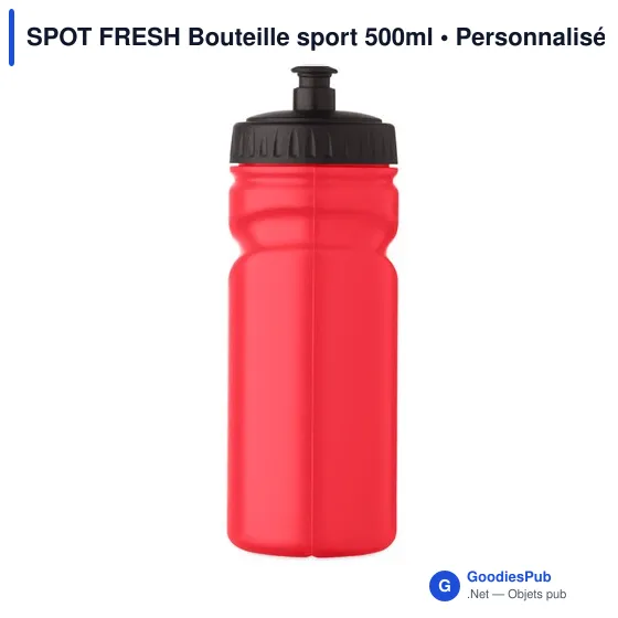 Bouteille de sport personnalisable 500ml avec logo - SPOT FRESH - Image 11