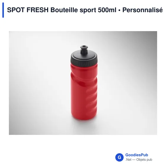 Bouteille de sport personnalisable 500ml avec logo - SPOT FRESH - Image 12