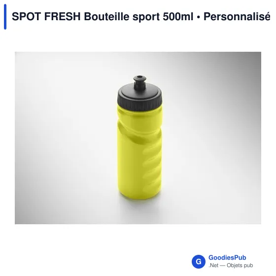 Bouteille de sport personnalisable 500ml avec logo - SPOT FRESH - Image 4