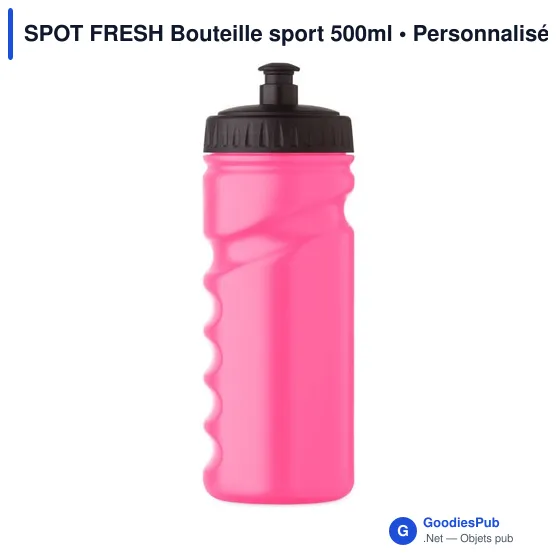 Bouteille de sport personnalisable 500ml avec logo - SPOT FRESH - Image 6