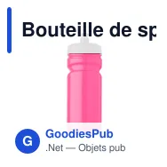 Bouteille de sport personnalisable 500ml avec logo - SPOT FRESH - Miniature 7
