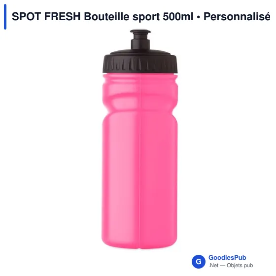 Bouteille de sport personnalisable 500ml avec logo - SPOT FRESH - Image 7