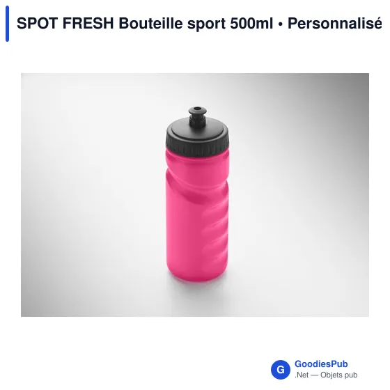 Bouteille de sport personnalisable 500ml avec logo - SPOT FRESH - Image 8