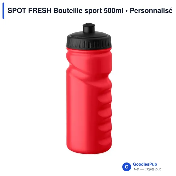 Bouteille de sport personnalisable 500ml avec logo - SPOT FRESH - Image 9