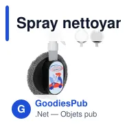 Spray nettoyant écran personnalisable avec chiffon 2 en 1 avec logo - Clean - Miniature 1