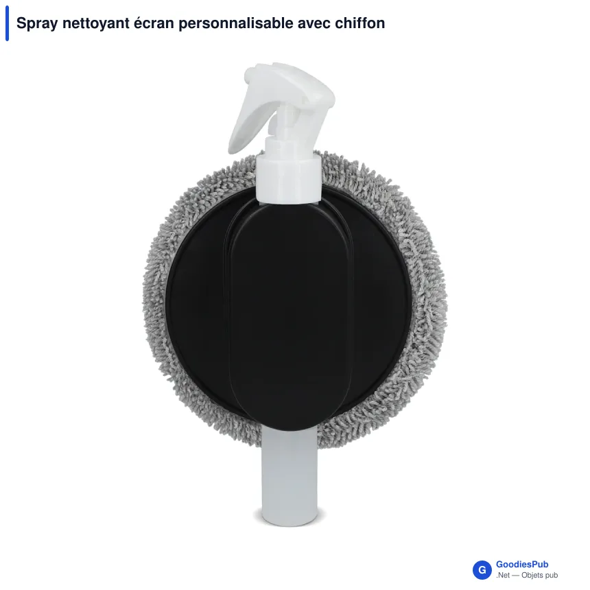 Spray nettoyant écran personnalisable avec chiffon 2 en 1 avec logo - Clean - Image 3