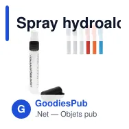 Spray hydroalcoolique personnalisable 8 ml pour les mains avec logo - Pocket - Miniature 1