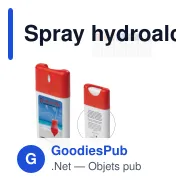 Spray hydroalcoolique personnalisable 20 ml avec logo - Format poche - Miniature 1