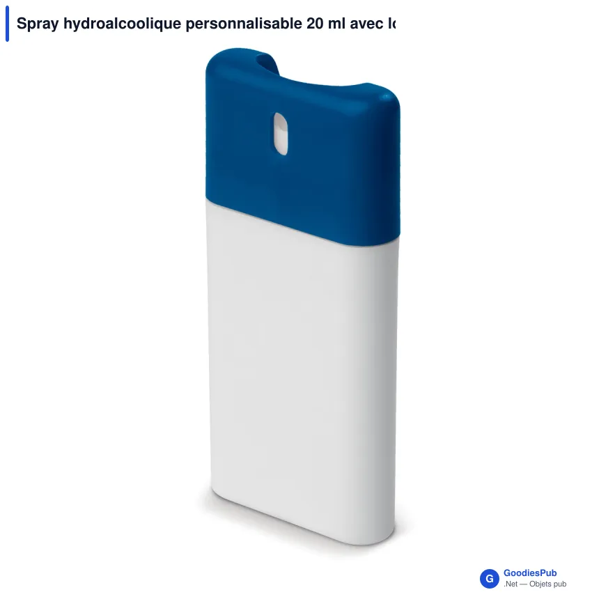 Spray hydroalcoolique personnalisable 20 ml avec logo - Format poche - Image 3