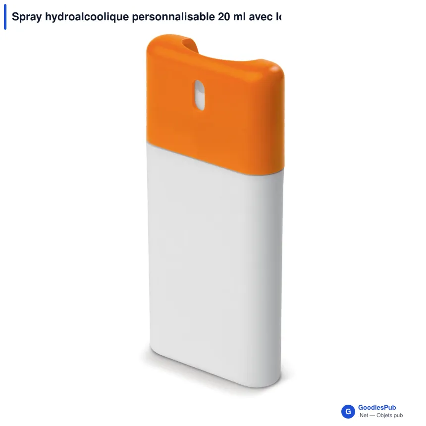 Spray hydroalcoolique personnalisable 20 ml avec logo - Format poche - Image 5