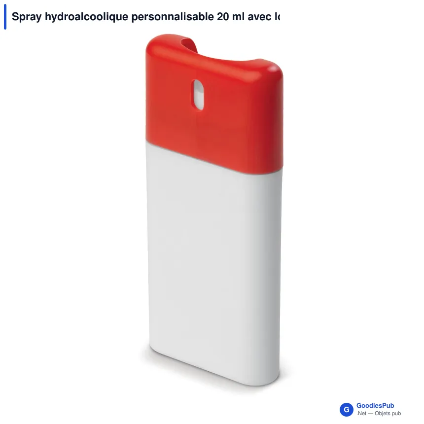 Spray hydroalcoolique personnalisable 20 ml avec logo - Format poche - Image 6