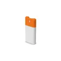 Variante Blanc / Orange - Spray hydroalcoolique personnalisable 20 ml avec logo - Format poche
