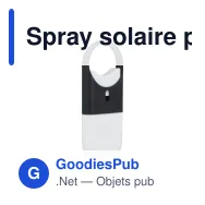 Spray solaire personnalisable SPF 30 format 10 ml avec logo - Spray plat - Miniature 6