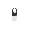 Variante Blanc / Noir - Spray solaire personnalisable SPF 30 format 10 ml avec logo - Spray plat