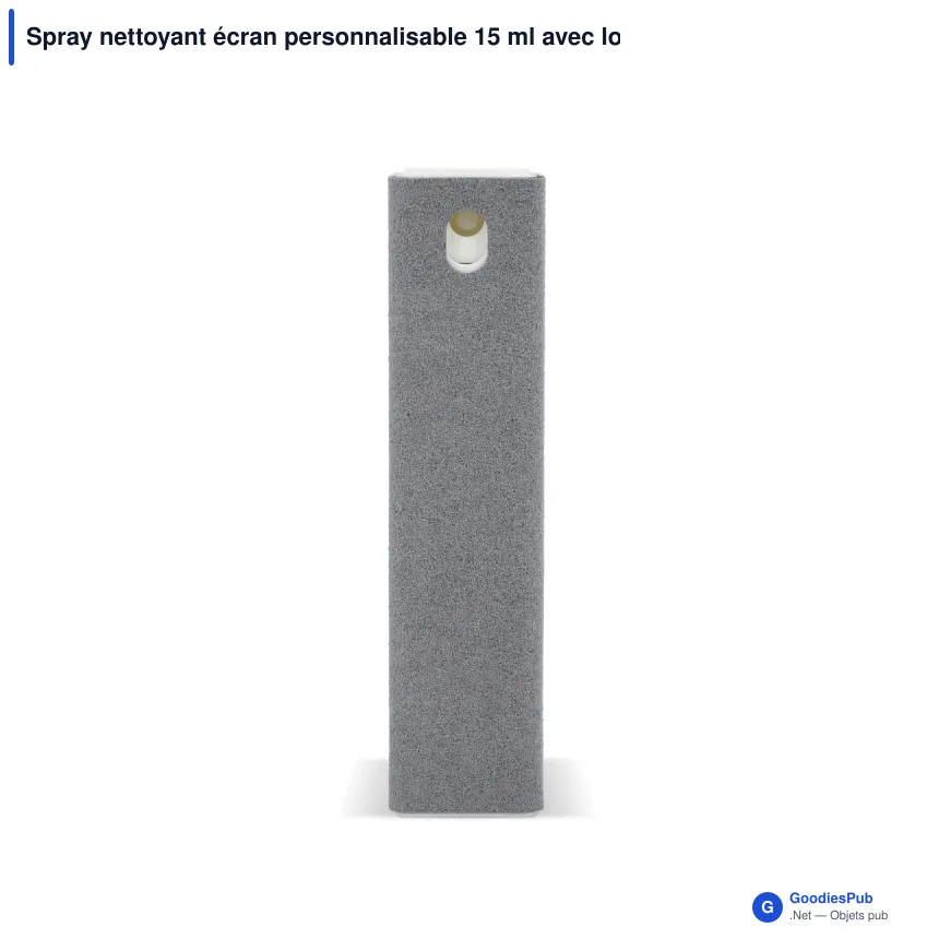 Spray nettoyant écran personnalisable 15 ml avec logo - Bicolore microfibre - Image 3