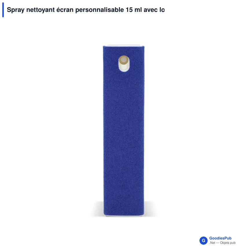 Spray nettoyant écran personnalisable 15 ml avec logo - Bicolore microfibre - Image 4