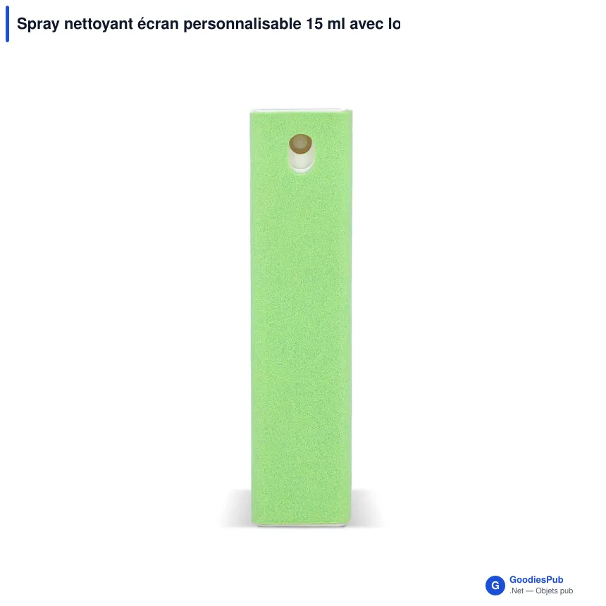 Spray nettoyant écran personnalisable 15 ml avec logo - Bicolore microfibre - Image 6