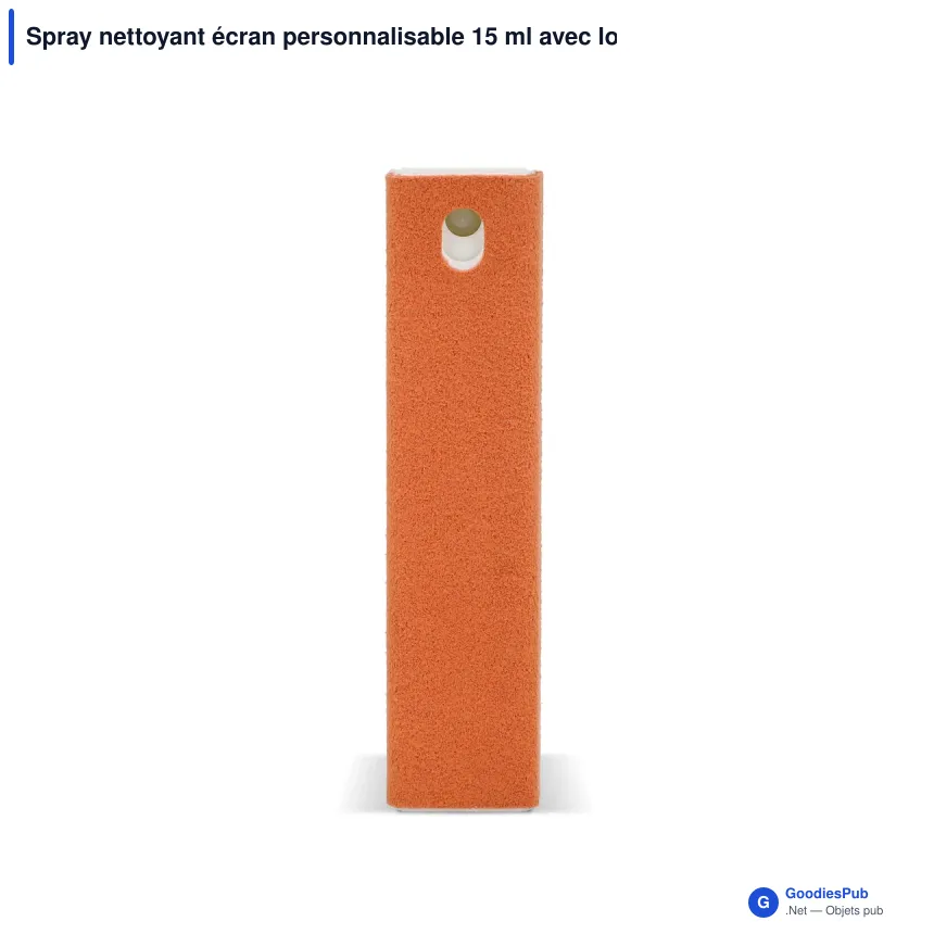 Spray nettoyant écran personnalisable 15 ml avec logo - Bicolore microfibre - Image 9