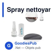 Spray nettoyant écran personnalisable avec logo - 30 ml et chiffon microfibre - Miniature 1