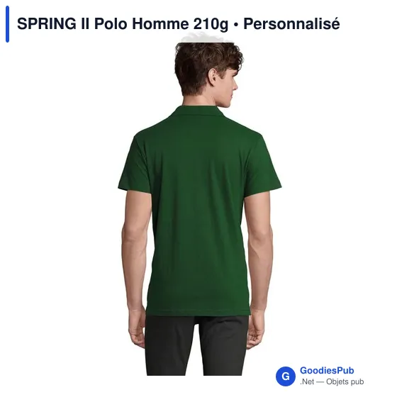 SPRING II Polo Homme 210g - Image 8
