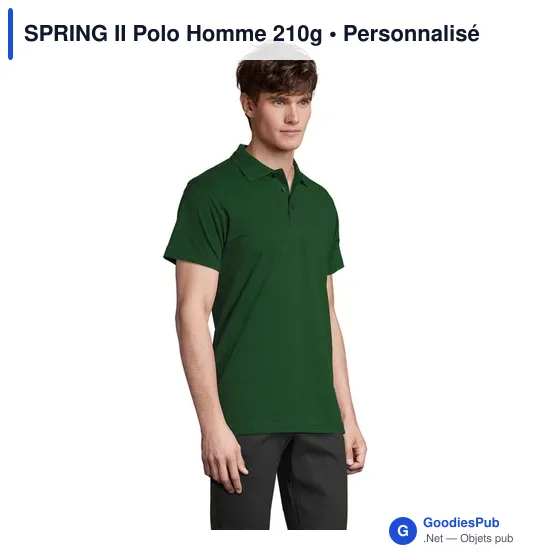SPRING II Polo Homme 210g - Image 9