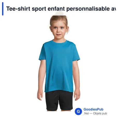 Tee-shirt sport enfant personnalisable avec logo - SPRINT KIDS