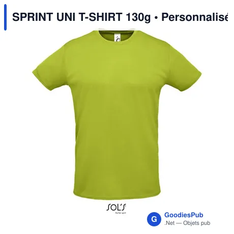 SPRINT UNI T-SHIRT 130g