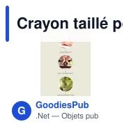 Crayon taillé personnalisable avec logo - Sproutworld Sharpened Pencil - Miniature 2