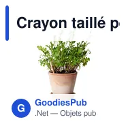 Crayon taillé personnalisable avec logo - Sproutworld Sharpened Pencil - Miniature 11