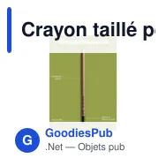 Crayon taillé personnalisable avec logo - Sproutworld Sharpened Pencil - Miniature 4